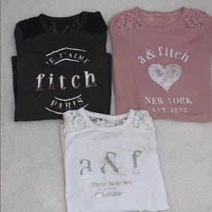 Girls Abercrombie T-shirts set